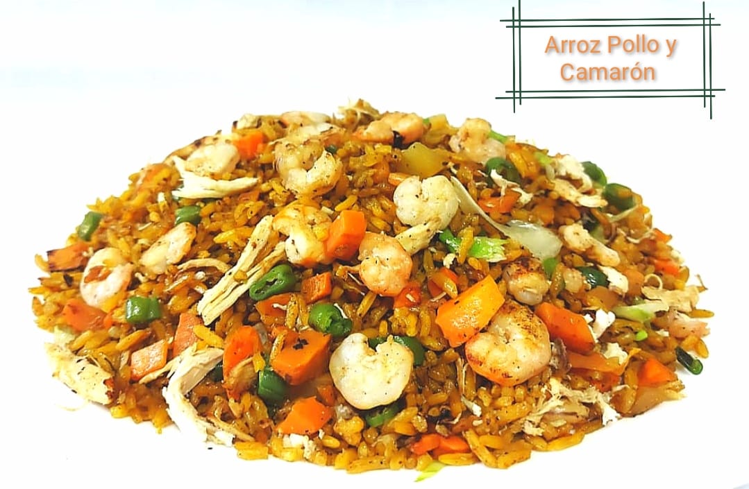 Arroz con Pollo y Camarón